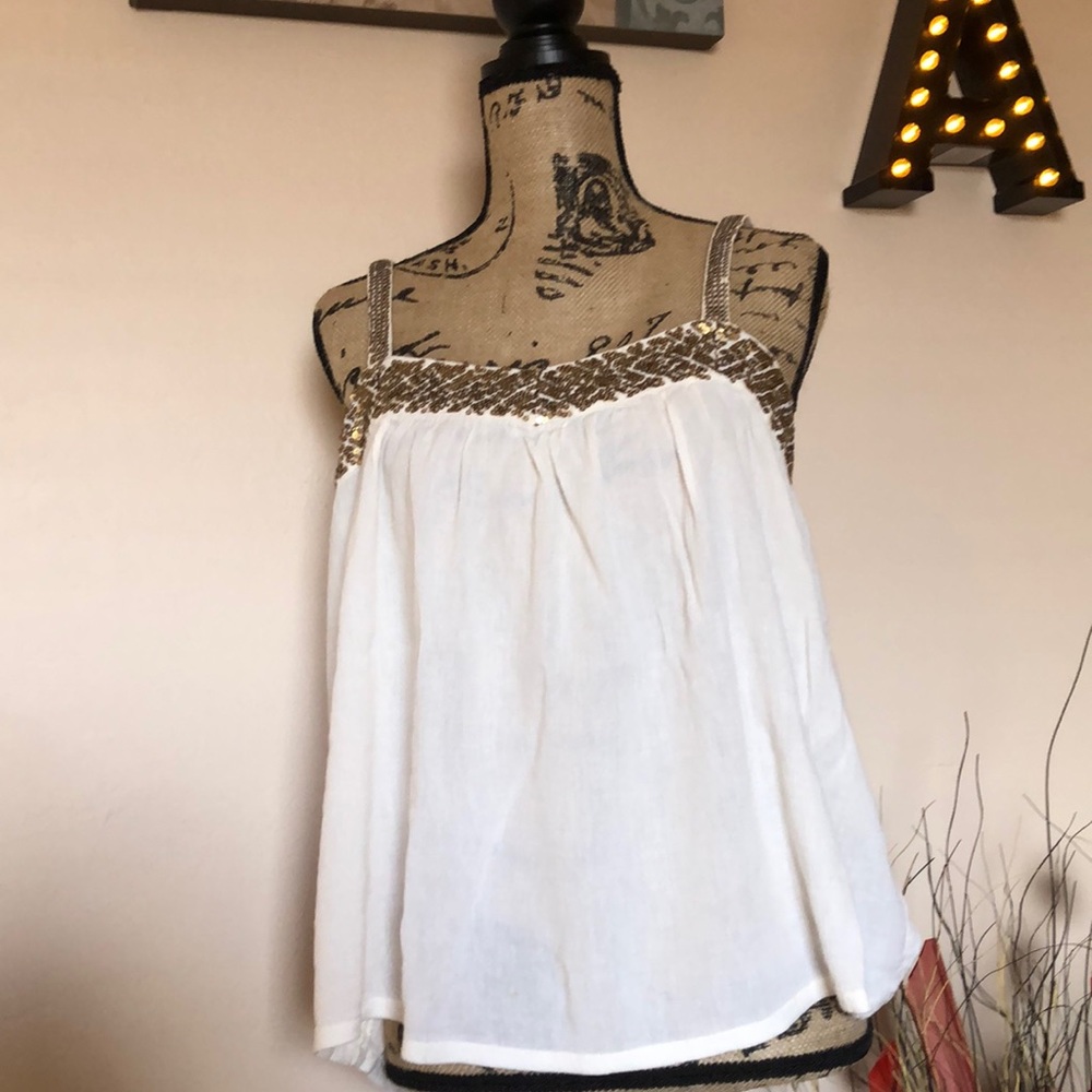 Cream blouse
